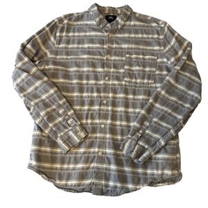 Clockhouse Ckh Striped  Woven Knit Cotton Button‎ Down Shirt Men's XL Breathable